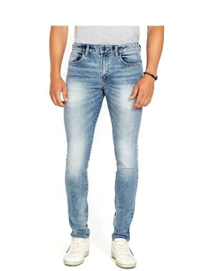 Buffalo David Bitton Max-x Skinny Stretch Light Wash Men's Jeans 34x30
